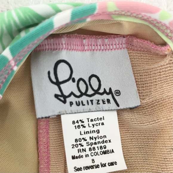 Lilly Pulitzer Pink and Green Floral Swimsuit - Picture 9 of 9